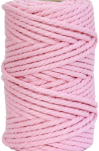 hilo de macrame rosa